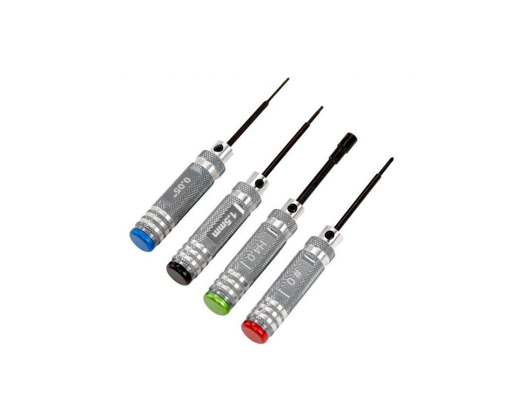 Power Hobby 0.05" 1.5mm Hex 4.0mm Nut #0 Driver Tool Set - Iron City RC Hobbies