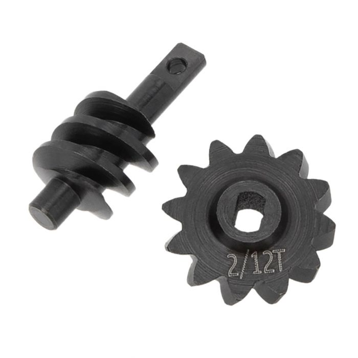 Powerhobby Axial SCX24 Steel Overdrive Gears Diff Worm Set 2T/12T Overdrive 33% - Iron City RC Hobbies