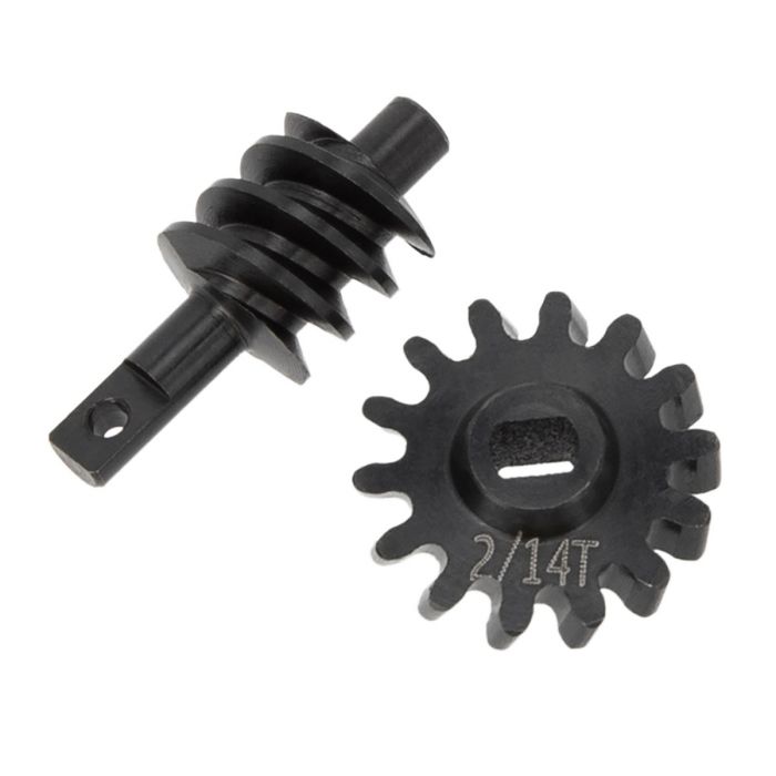 Powerhobby Axial SCX24 Steel Overdrive Gears Diff Worm Set 2T/14T Overdrive 23% - Iron City RC Hobbies