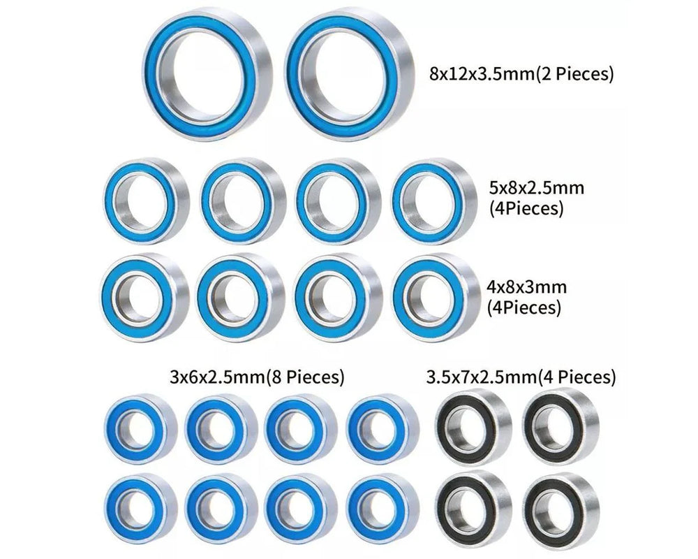 Power Hobby 1/18 Sealed Complete Bearing Kit, for Traxxas TRX-4M - Iron City RC Hobbies