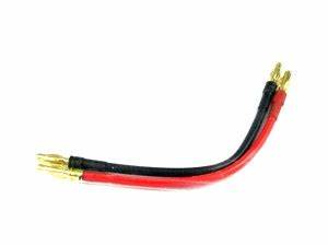 PN Racing Charger Connect Cable 4mm Bullets with 14awg 10cm Silicon Wire Set - Iron City RC Hobbies