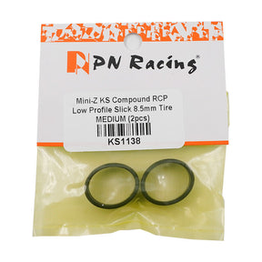 PN Racing Mini-Z KS Compound Low Profile Slick 8.5mm Tire MEDIUM (KS1138) - Iron City RC Hobbies