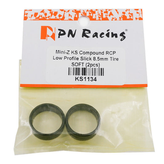 PN Racing Mini-Z KS Compound Low Profile Slick 8.5mm Tire SOFT (KS1134)