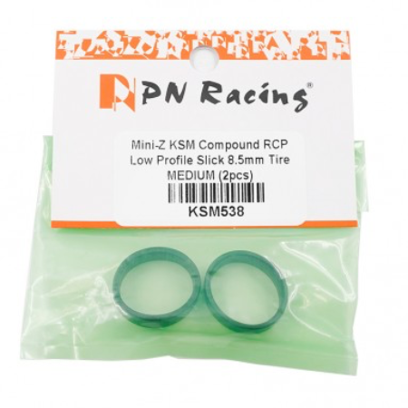 PN Racing Mini-Z KS-M Compound Low Profile Slick 8.5mm Tire MEDIUM (KSM538) - Iron City RC Hobbies