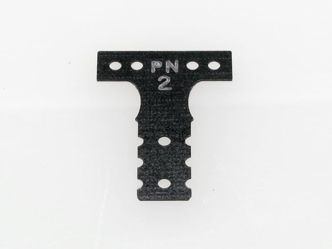 PN Racing Mini-Z MR03 MM G10 Black Fiber Glass T-Plate #2 - Iron City RC Hobbies
