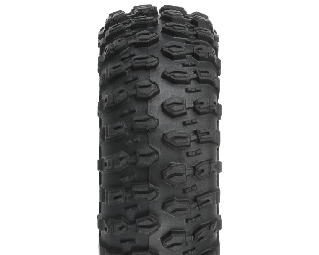 Pro-Line Axial SCX24 1.0" Hyrax Pre-Mounted Tires w/Black Impulse Wheel (4) - Iron City RC Hobbies