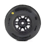 Pro-Line Racing 1/16 King Pin Front/Rear Tires MTD 12mm Black Split Six (4): MOJAVE GROM