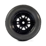 Pro-Line Racing 1/16 King Pin Front/Rear Tires MTD 12mm Black Split Six (4): MOJAVE GROM