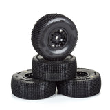 Pro-Line Racing 1/16 King Pin Front/Rear Tires MTD 12mm Black Split Six (4): MOJAVE GROM