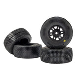 Pro-Line Racing 1/16 King Pin Front/Rear Tires MTD 12mm Black Split Six (4): MOJAVE GROM