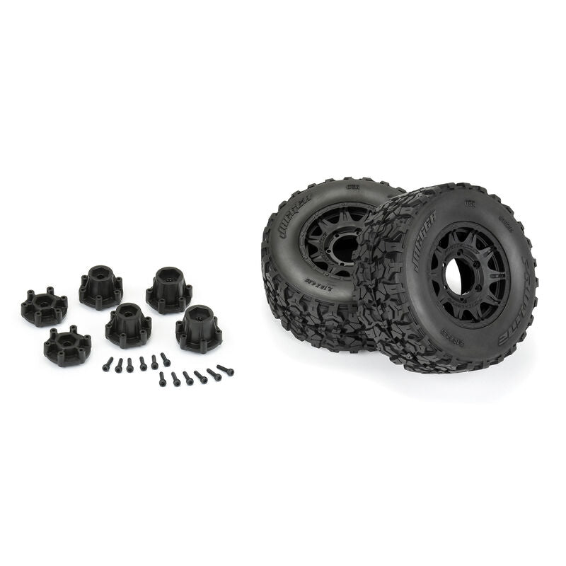 Proline 1/10 Jaeger HP BELTED F/R 2.8" MT Tires MTD 12mm/14mm Black Raid (2)