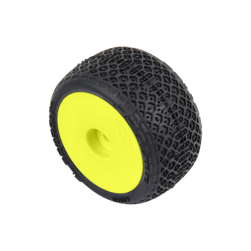 Pro-Line 1/24 Electron 2.0 Buggy F/R Tires Mounted 7mm Yellow (4): Micro-B