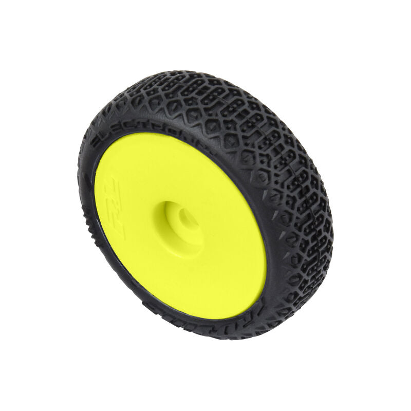 Pro-Line 1/24 Electron 2.0 Buggy F/R Tires Mounted 7mm Yellow (4): Micro-B