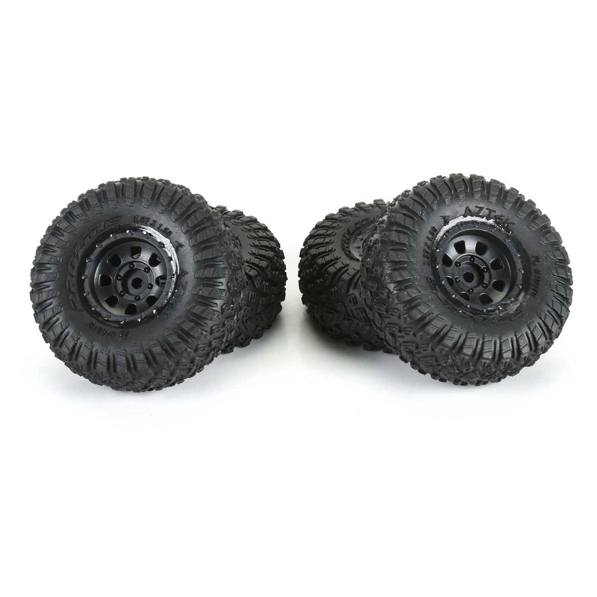 Pro-Line Racing 1/30 Aztek Front/Rear Mounted Black Clobber (4) for Axial SCX30
