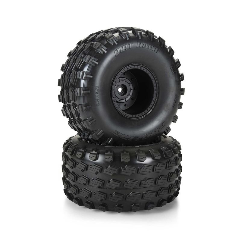 Pro-Line Racing 1/10 Dirt Hawg 2.0 F/R 2.6" MT Tires Mounted ARRMA Stock Wheel Black (2): ARRMA QUAKE & GORGON