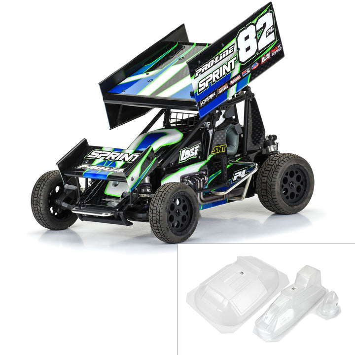 Losi 1/10 Sprint Car Light Weight Clear Body Panel Kit: Losi Sprint Car