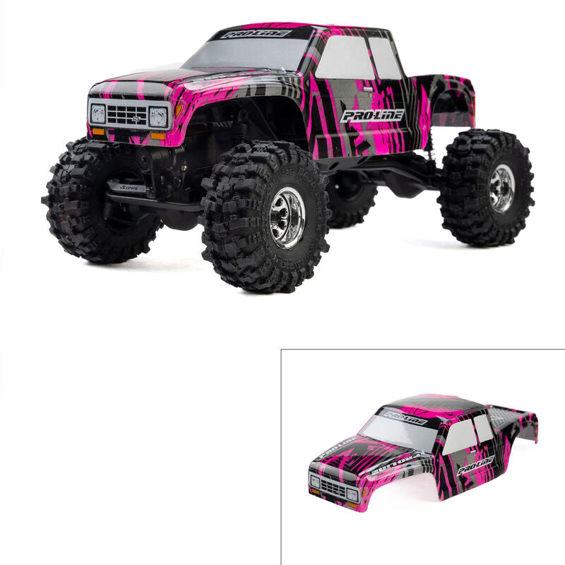 Pro-Line Limited Edition Pre-Cut/Pre-Painted Coyote High Performance Pink Fury Body: Axial SCX30