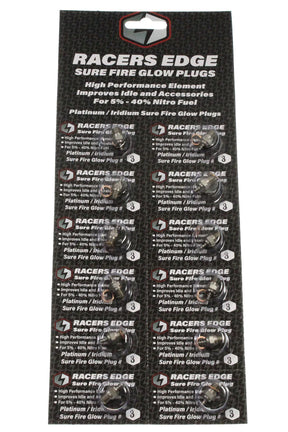 Platinum / Iridum Sure Fire #3 Medium Glow Plugs (1pc) - Iron City RC Hobbies