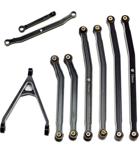 Powerhobby Axial SCX24 Jeep Gladiator Aluminum High Clearance Chassis Links Black - Iron City RC Hobbies