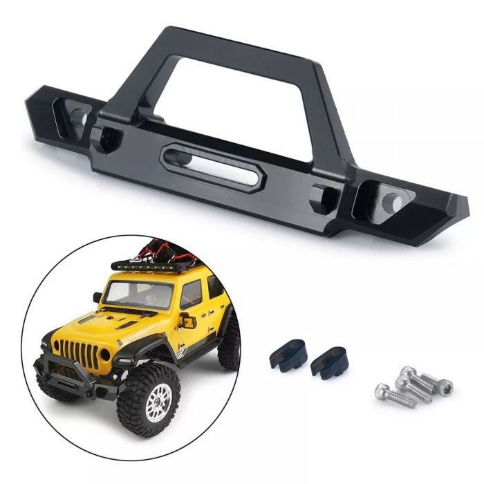 Powerhobby SCX24 Jeep Gladiator Bronco Front Aluminum Bumper - Iron City RC Hobbies