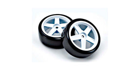 PremountedDriftTireFZ02 (5Spoke/White/2p) - Iron City RC Hobbies
