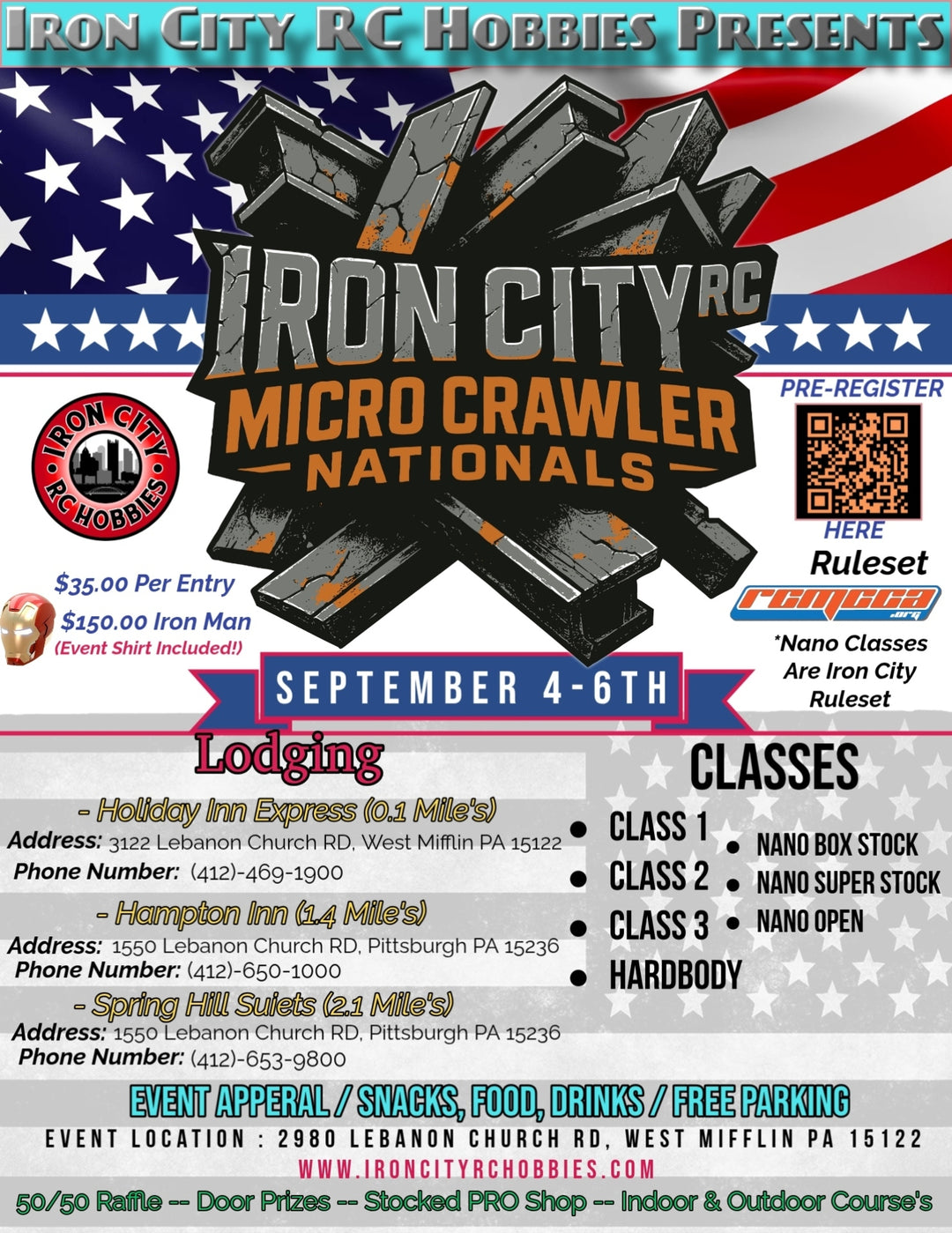 Iron City Micro Crawler Nationals 2026 Registration