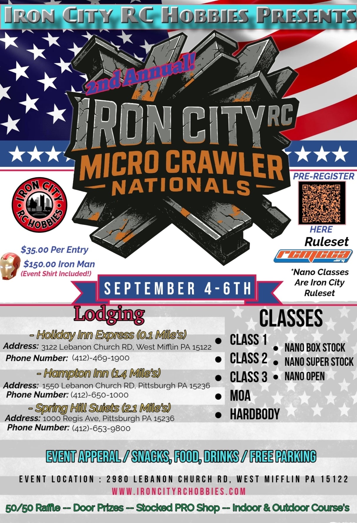 Iron City Micro Crawler Nationals 2026 Registration