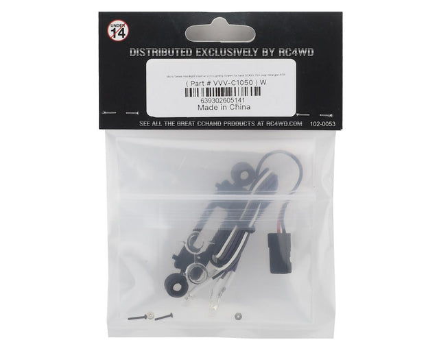 RC4WD Axial SCX24 Headlight Insert w/LED Light (AXI00002V2) - Iron City RC Hobbies