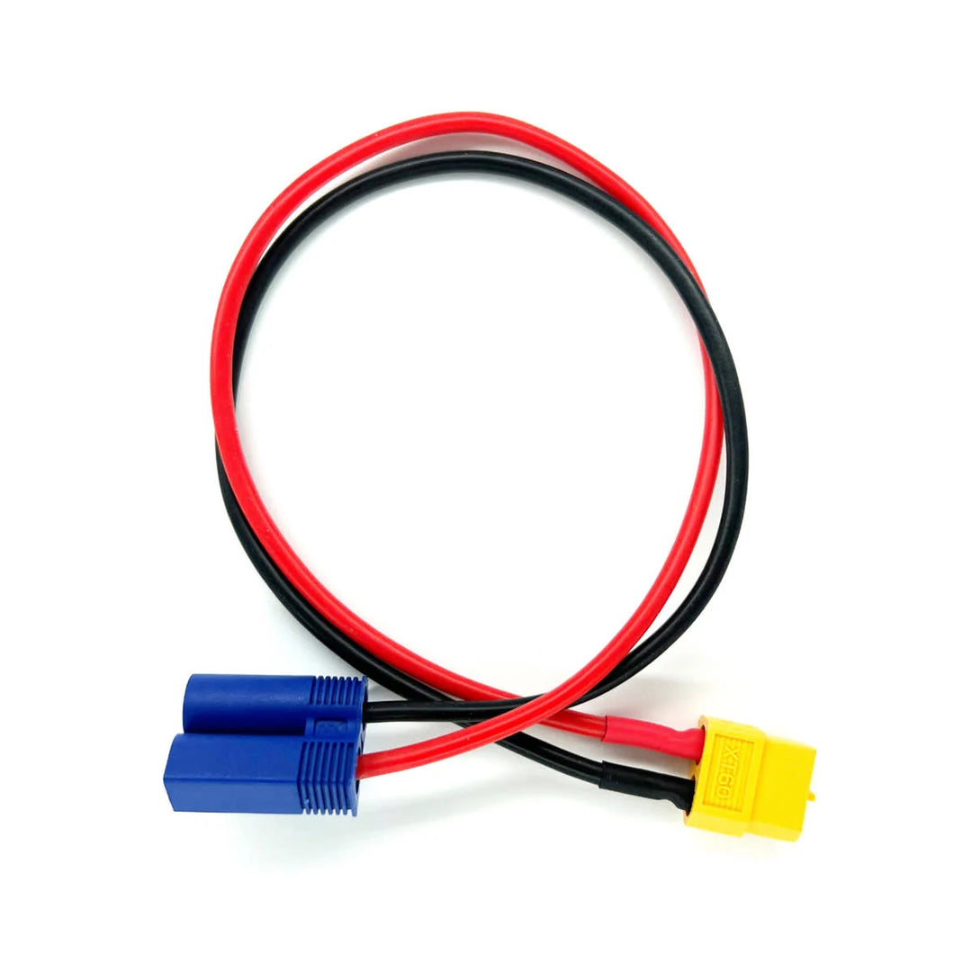 Charge Adapter: EC5 Device to Female XT60, 300mm Wire (Racers Edge) - Iron City RC Hobbies