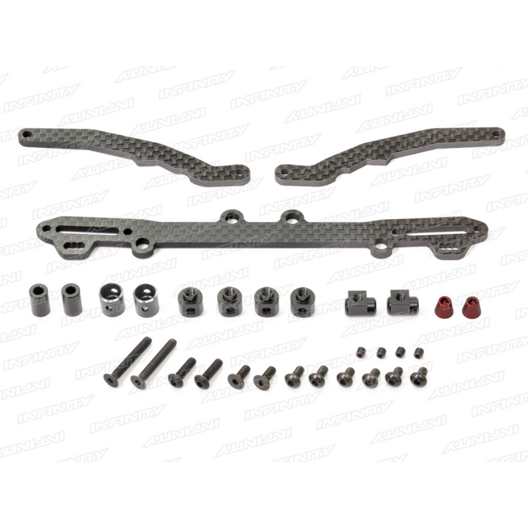 Infinity REAR CARBON BODY MOUNT SET - Iron City RC Hobbies