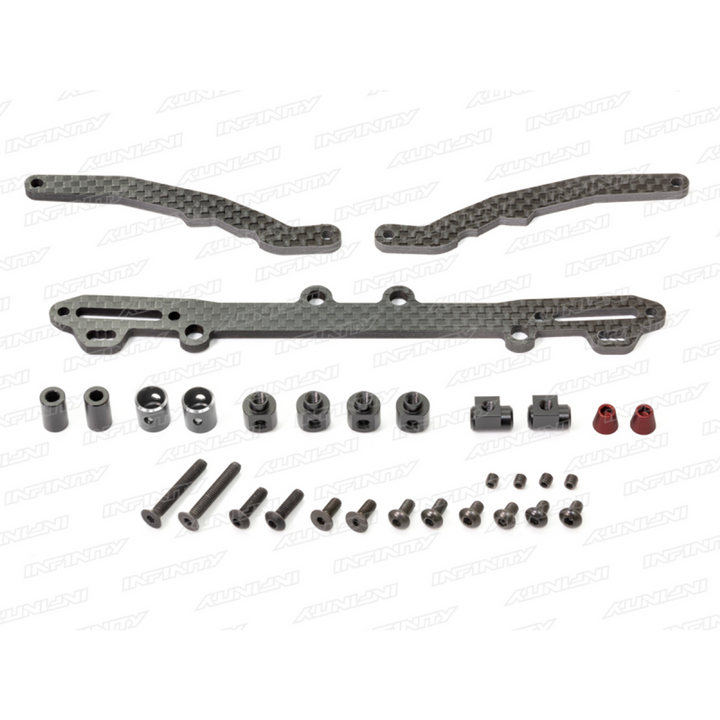 Infinity REAR CARBON BODY MOUNT SET - Iron City RC Hobbies