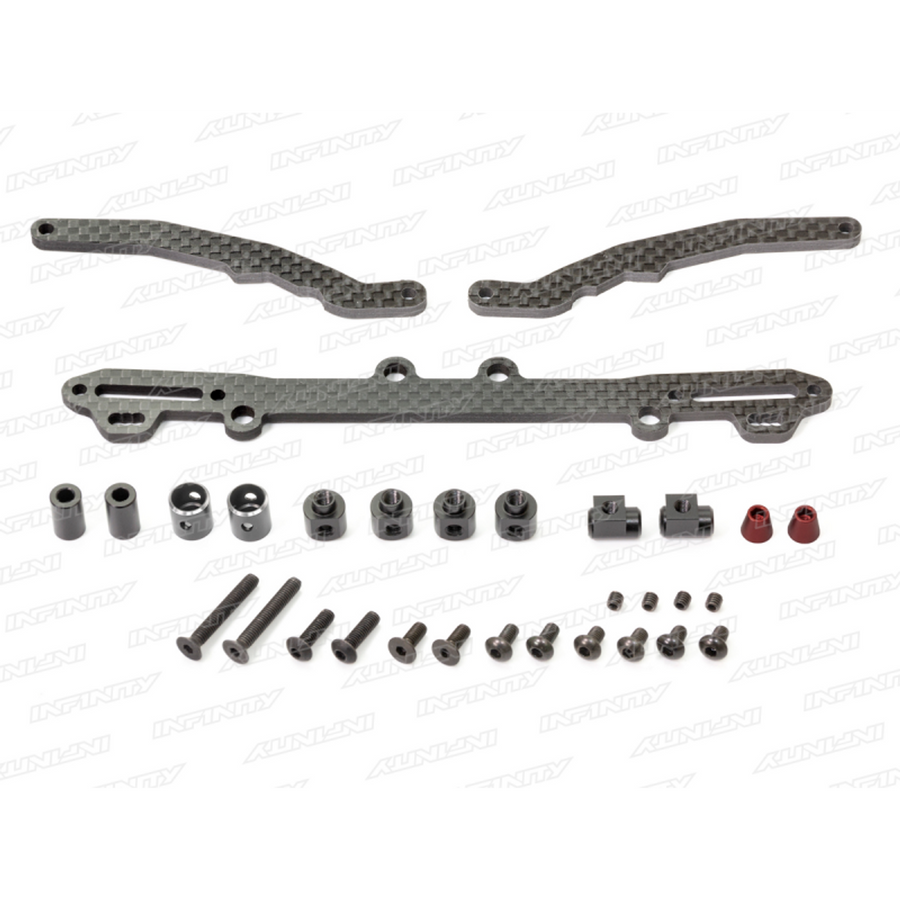Infinity REAR CARBON BODY MOUNT SET - Iron City RC Hobbies