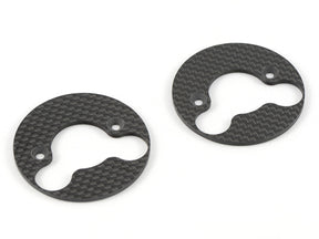 Infinity REAR WHEEL PLATE CARBON GRAPHITE (aerodisk) 2pcs (IF18) - Iron City RC Hobbies
