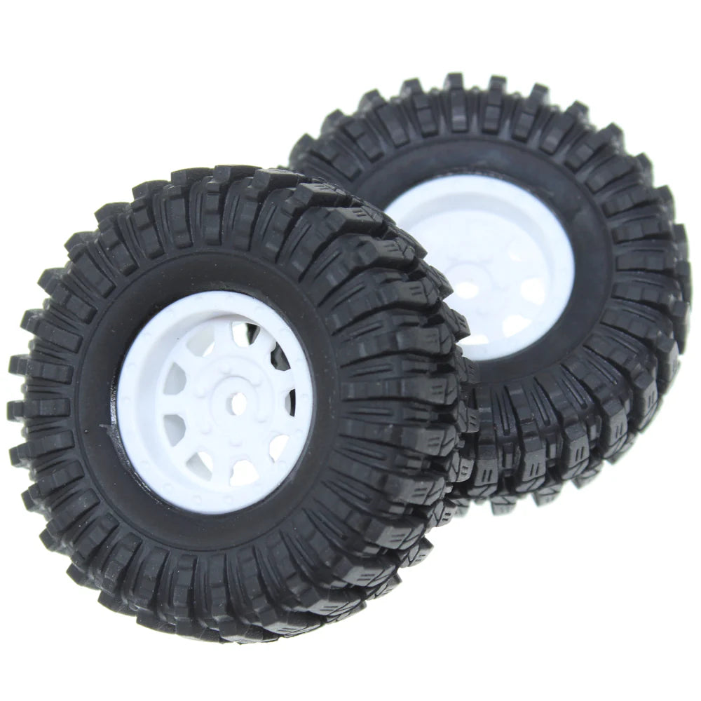 RedCat Pre-Mounted MT Mud Terrain Crawler Tires (1pr) - Iron City RC Hobbies
