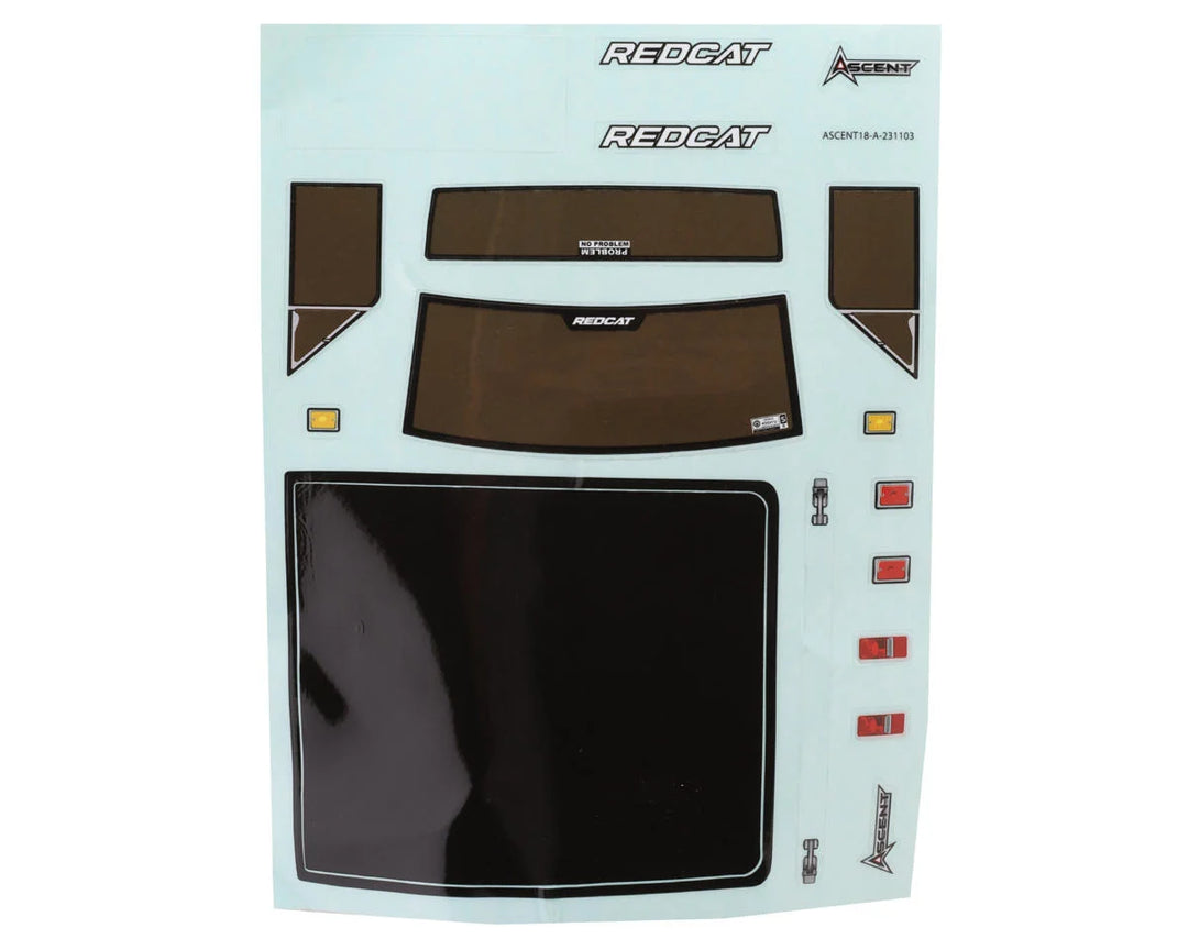 Redcat Ascent-18 1/18 4WD RTR Rock Crawler Body (Clear) - Iron City RC Hobbies