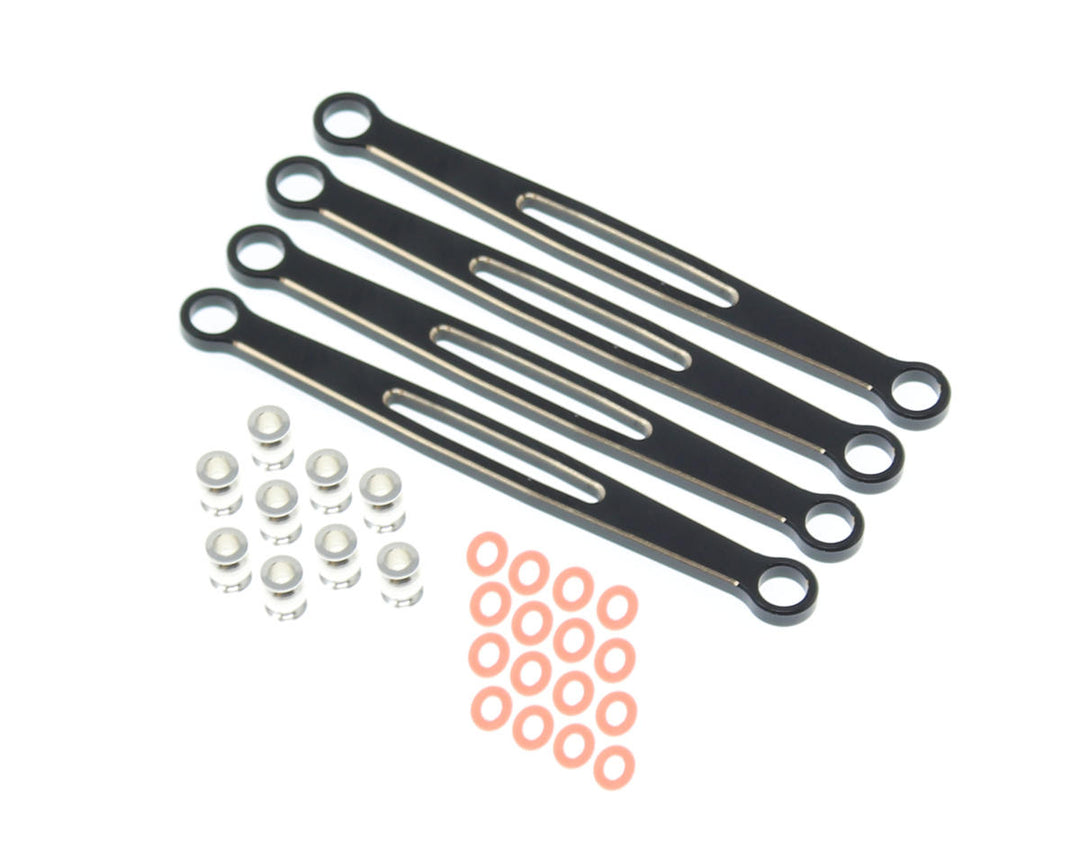 Redcat Ascent-18 Brass Rear Upper & Lower Links (Black) (4) - Iron City RC Hobbies