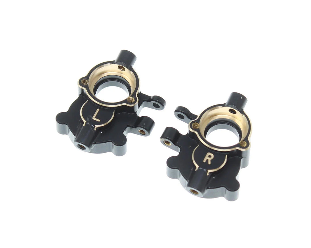 Redcat Ascent-18 Brass Inner Portal Covers (Black) (2) - Iron City RC Hobbies