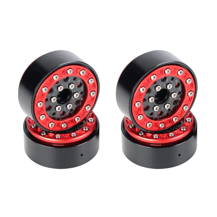 Redcat 1.3" Aluminum & Carbon Fiber Micro Crawler Beadlock Wheels (Choose Color) (4) (23.8g ea)