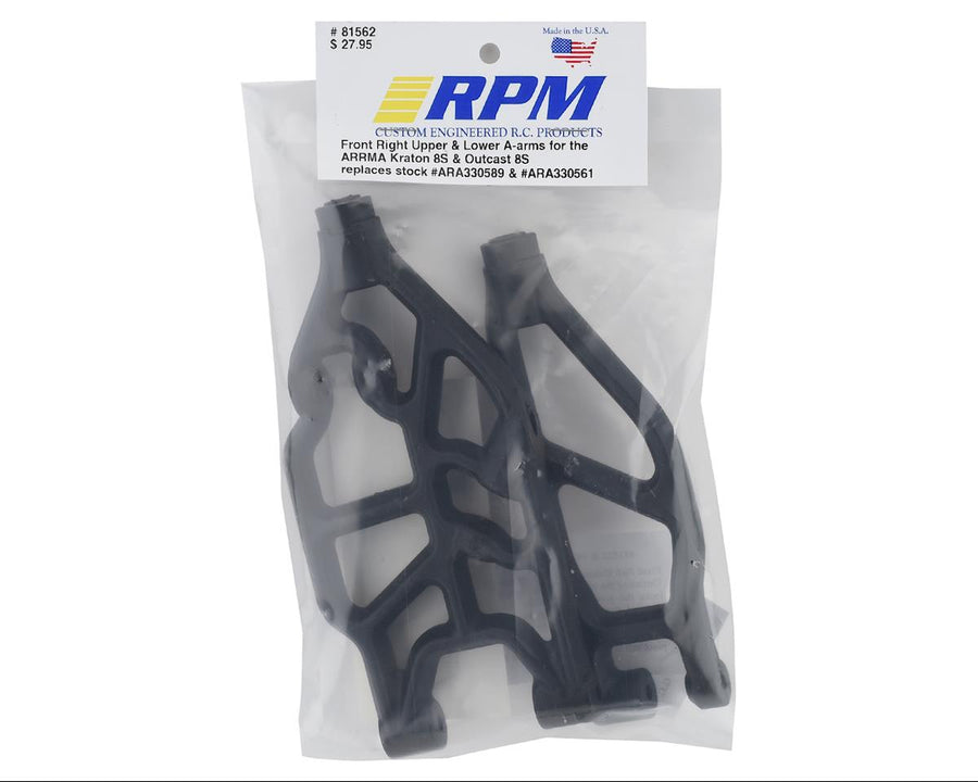RPM Arrma 8S BLX Front Right Upper & Lower Suspension Arms (2) - Iron City RC Hobbies