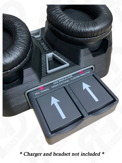 Red1RC Headset Stand with Charging Dock (EarTec Ultra Lite) - Iron City RC Hobbies