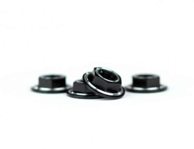 AVID Ringer wheel Nuts M4 (Black) - Iron City RC Hobbies