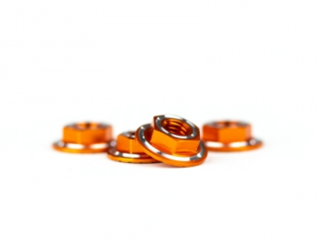 AVID Ringer wheel Nuts M4 (Orange) - Iron City RC Hobbies