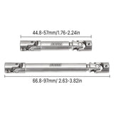 INJORA Steel Front Rear Center Drive Shafts for Axial SCX24 Gladiator Power Wagon