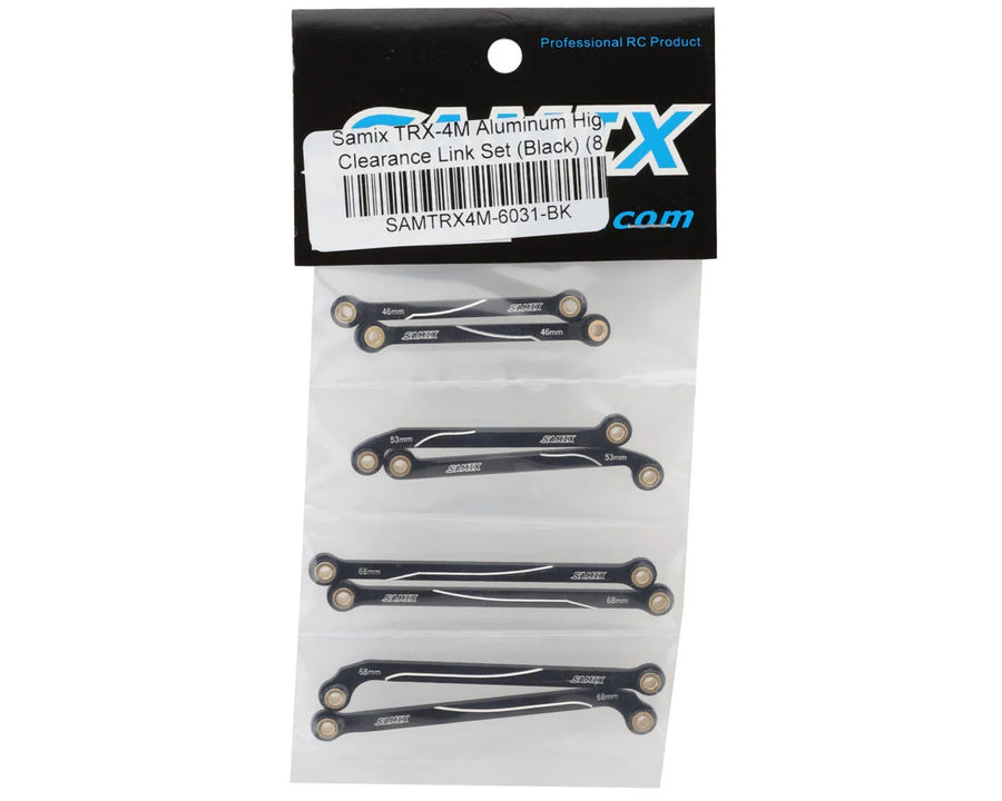 Samix Aluminum High Clearance Link Set for Traxxas TRX-4M (Black) (8) - Iron City RC Hobbies