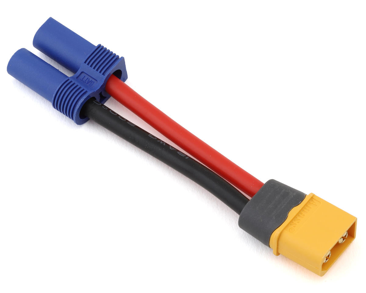 Samix XT60 Male to EC5 Female Connector Adaptor (12AWG) (50mm) - Iron City RC Hobbies