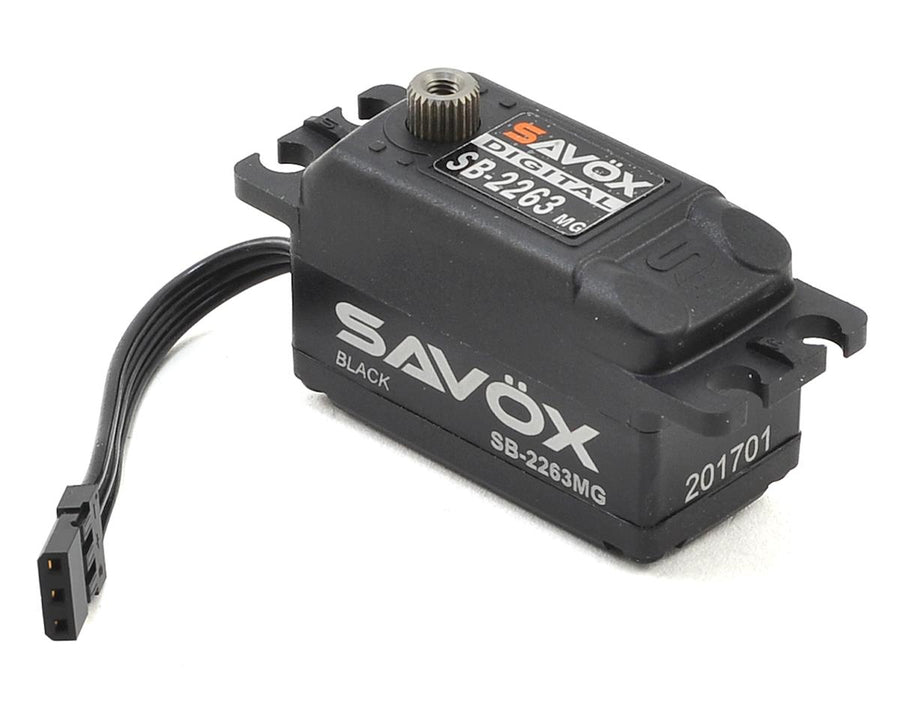 Savox SB-2263MG Black Edition High Speed Low Profile Brushless Metal Gear Servo - Iron City RC Hobbies