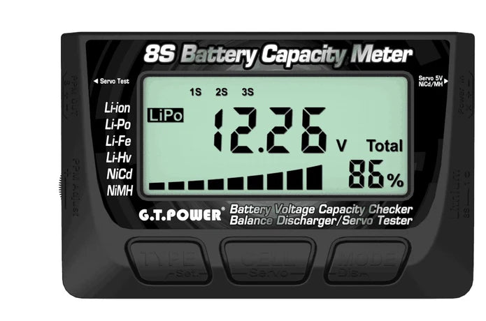Racers Edge 8S Battery Capacity Meter - Iron City RC Hobbies
