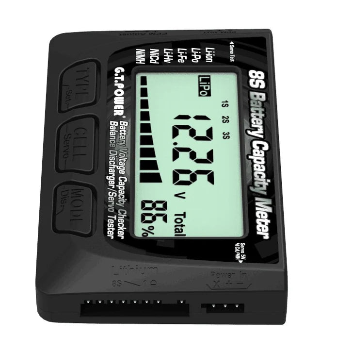 Racers Edge 8S Battery Capacity Meter - Iron City RC Hobbies