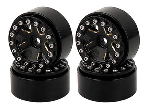 SCX24 Jeep Bronco 1.0" Z2 Brass Beadlock Crawler Wheels - Iron City RC Hobbies