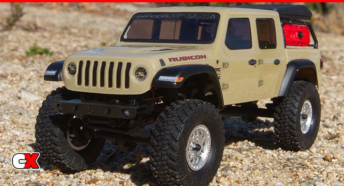 Axial 1/24 SCX24 Jeep JT Gladiator 4WD Rock Crawler Brushed RTR (Beige)